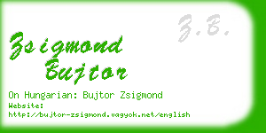 zsigmond bujtor business card